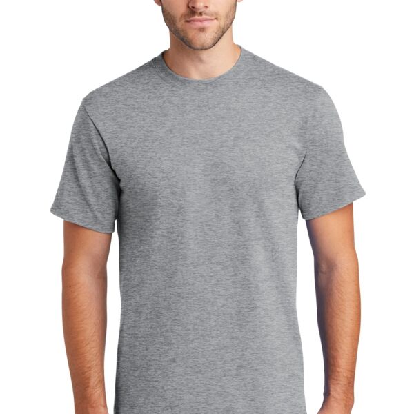 Port & Company® Tall Essential Tee - Navy - left chest & full back print Thumbnail