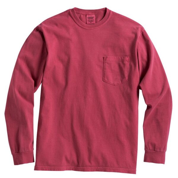 Comfort Colors ® Heavyweight Ring Spun Long Sleeve Pocket Tee Thumbnail